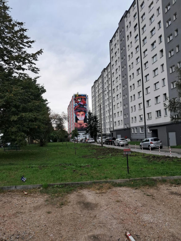 Ogromny mural w Skarżysku-Kamiennej