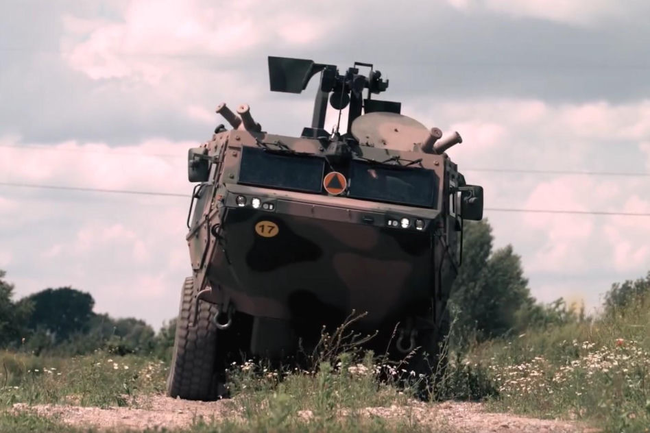 Bóbr-3 podczas testów