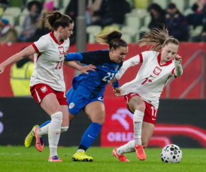 Polska - Słowenia: Najwierniejsi kibice wspierali reprezentację Polski kobiet. Dużo zdjęć z Gdańska