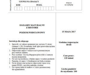 Matura 2017 z historii podstawowej