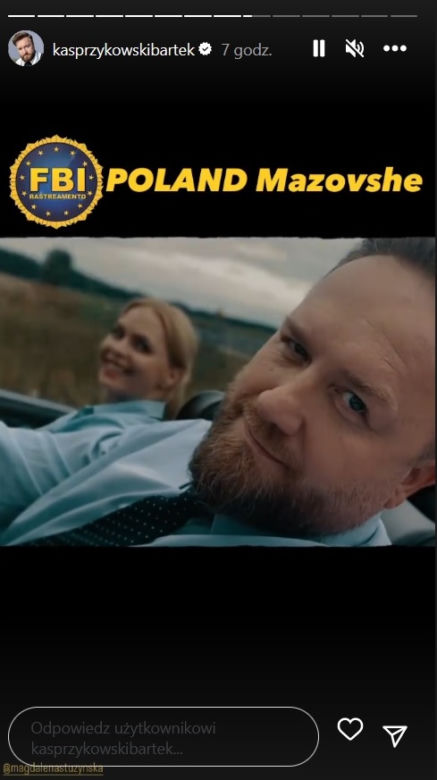 Przyjaciółki 22 sezon na planie. Anka (Magdalena Stużyńska), Paweł (Bartek Kasprzykowski)