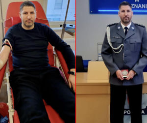 Prawie 30 lat pomaga innym. Poznański policjant oddał już ponad 60 litrów krwi