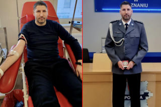Prawie 30 lat pomaga innym. Poznański policjant oddał już ponad 60 litrów krwi