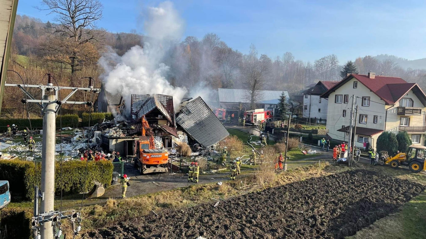 Tragedia w Ustroniu! Wybuch gazu rozsadził dom jednorodzinny