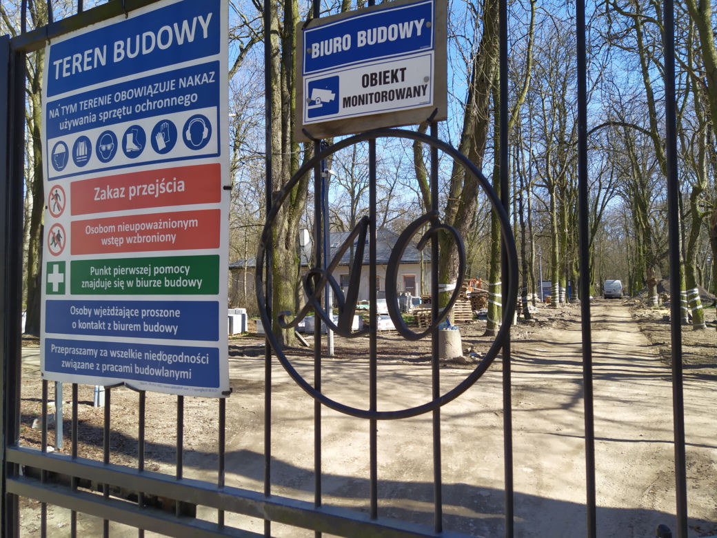 Park Aleksandria w Siedlcach w czasie remontu i prac rewitalizacyjnych - 29.03.2023