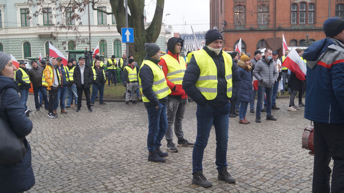 Strajk rolników w Bydgoszczy [ZDJĘIA]