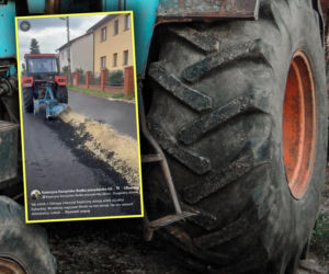 Wkurzony rolnik zaorał świeży asfalt. Nagranie z demolką podbija sieć