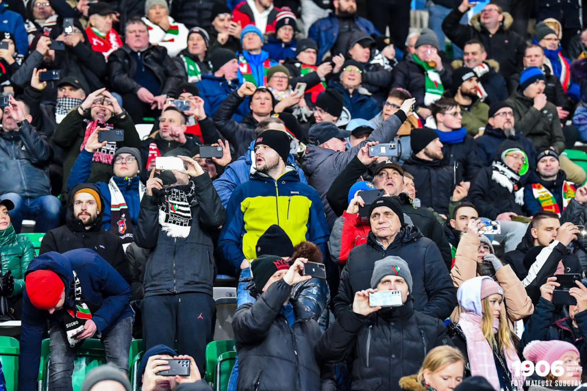 Kibice na meczu Zagłębie Sosnowiec - GKS Katowice