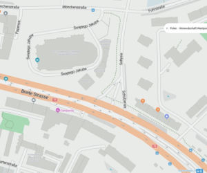 Niemieckie nazwy ulic w Szczecinie na mapach Bing