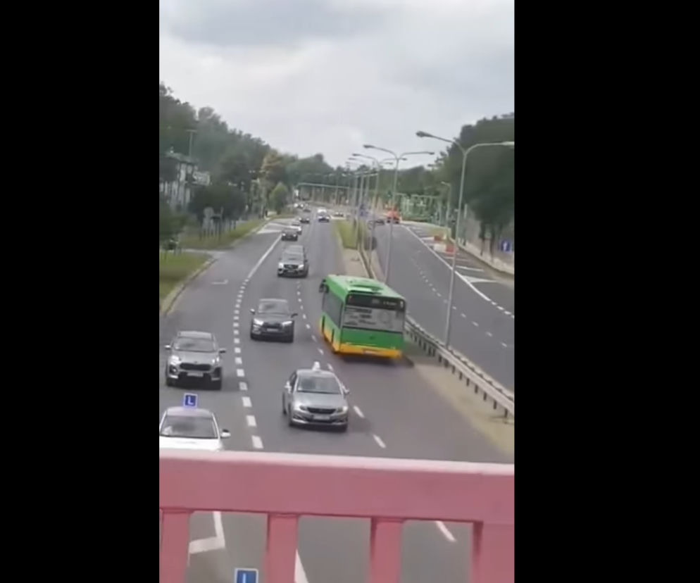 Autobus MPK jechał pod prąd 