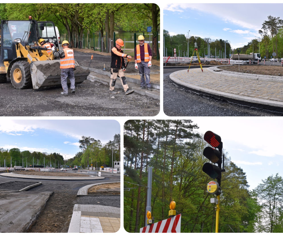 Budowa węzła Głębokie - maj 2021