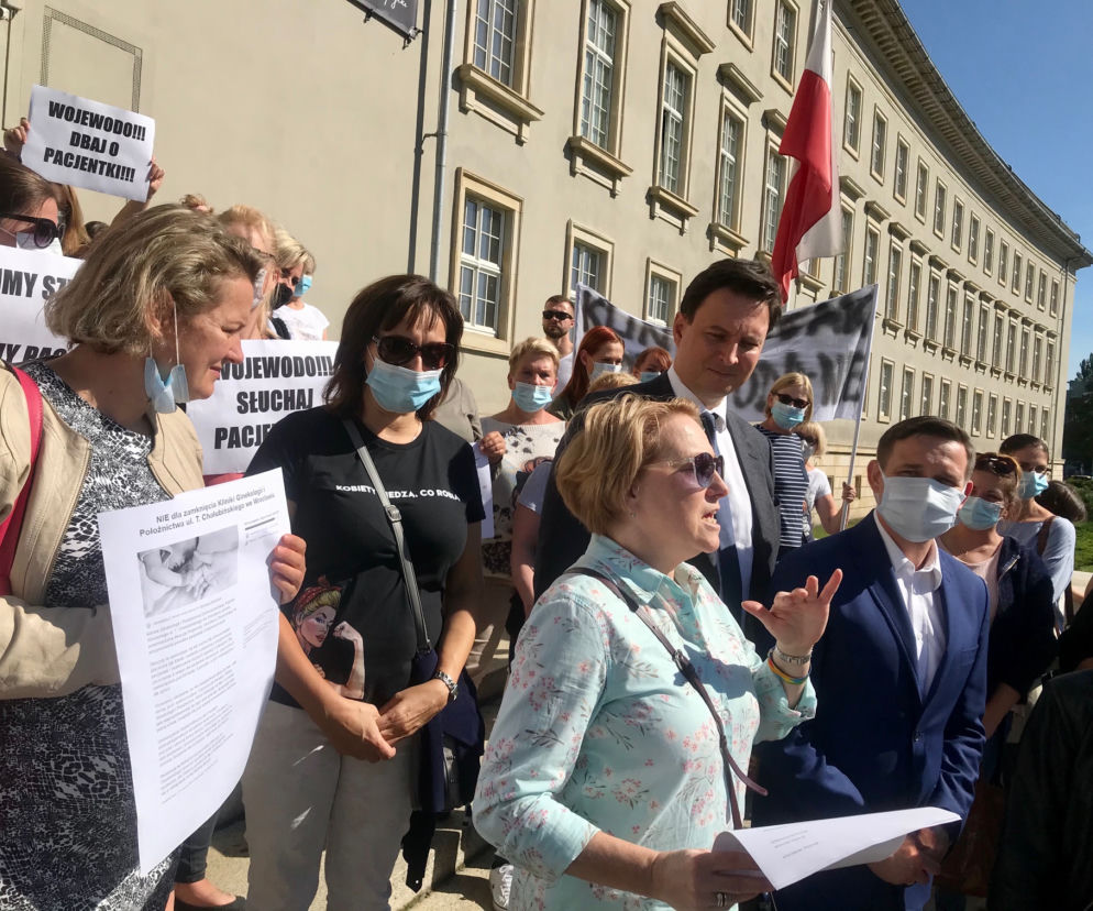 protest szpital