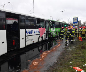 Szczecin: Zderzenie autobusów