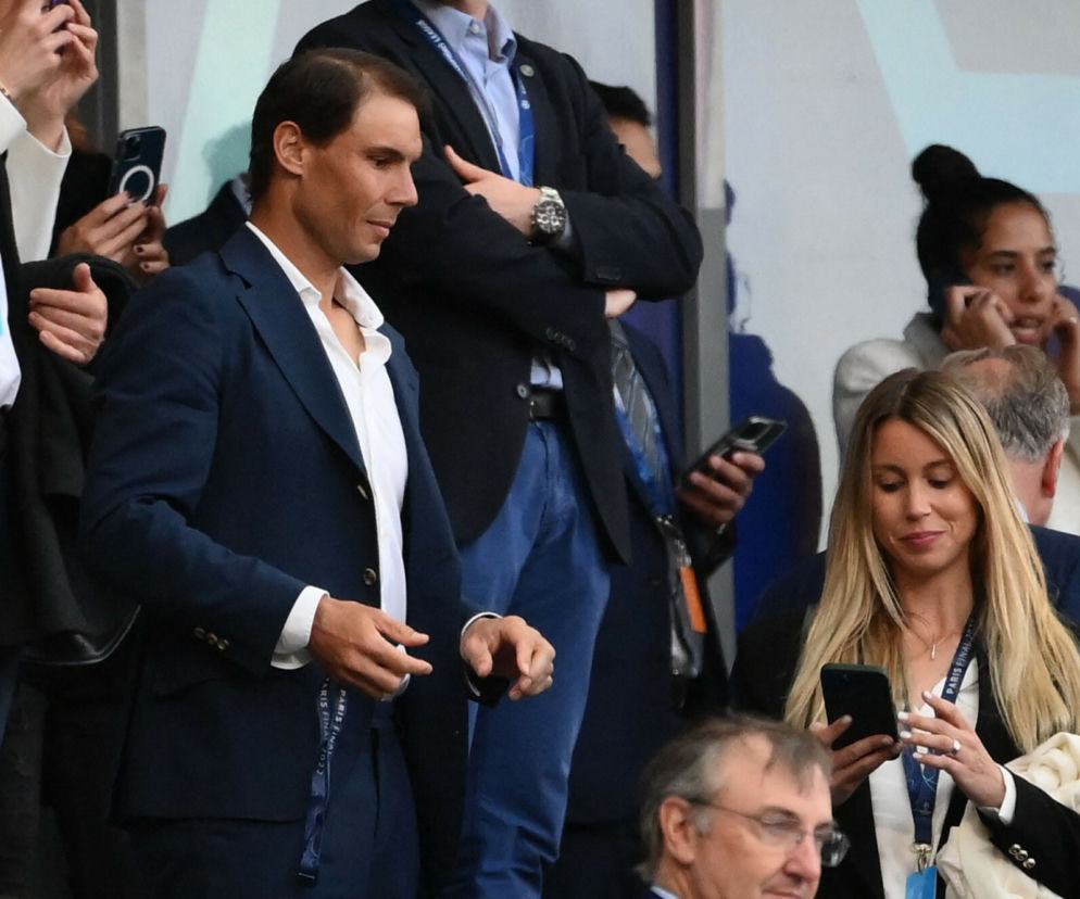 Rafael Nadal podczas finału Ligi Mistrzów