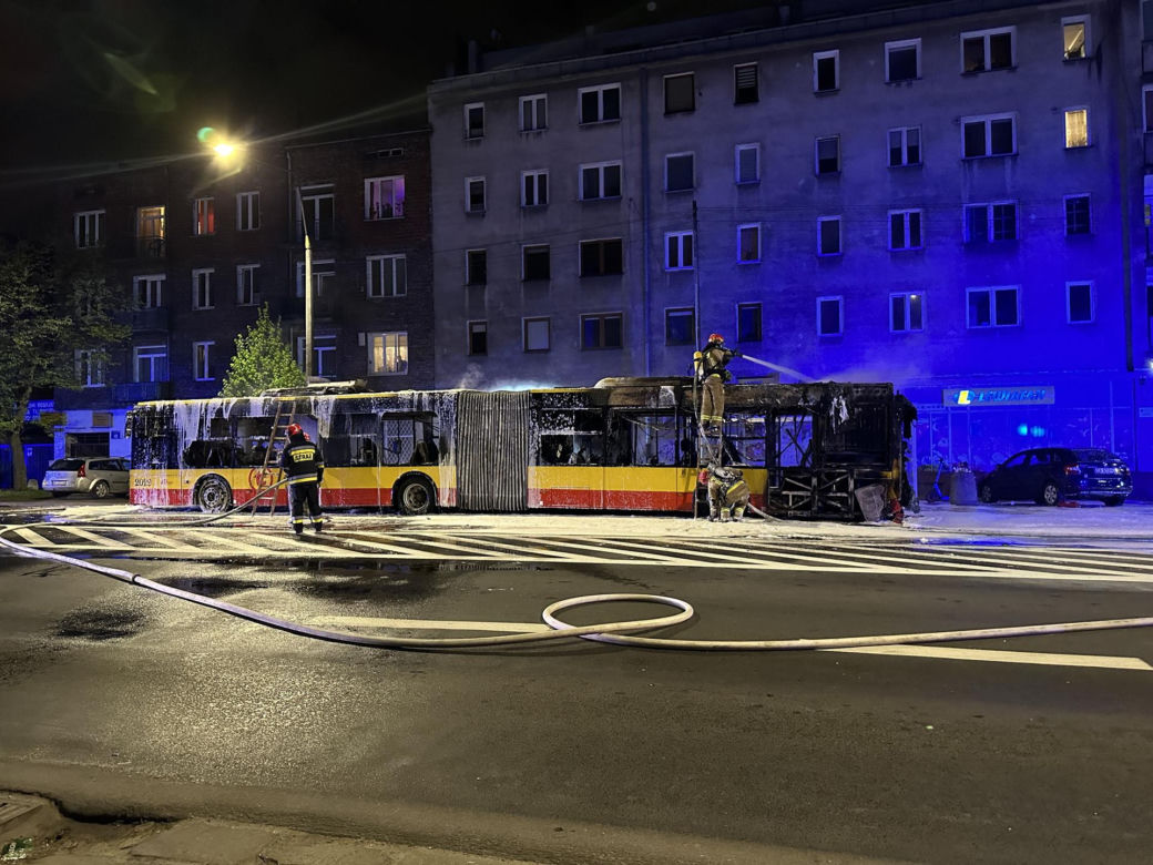 Pożar autobusu