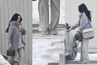 Jusia wietrzy palce w śniegu! Steczkowska wybrała sandałki i brnęła w zaspach...