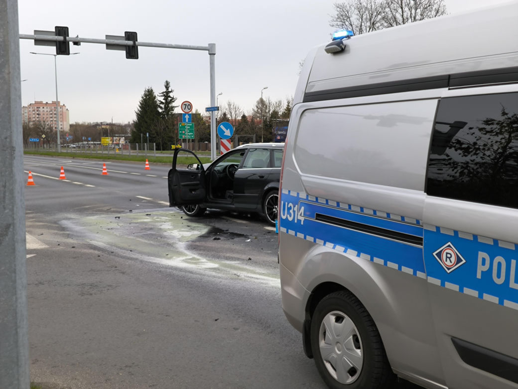Wypadek na Konstytucji 3 Maja w Lesznie