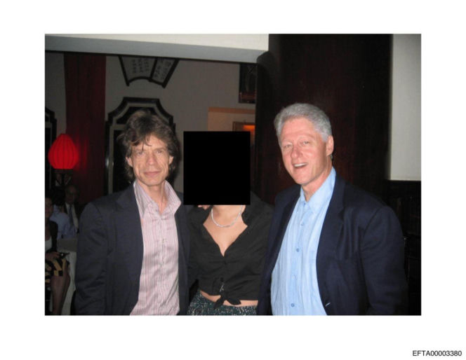 Mick Jagger, Bill Clinton