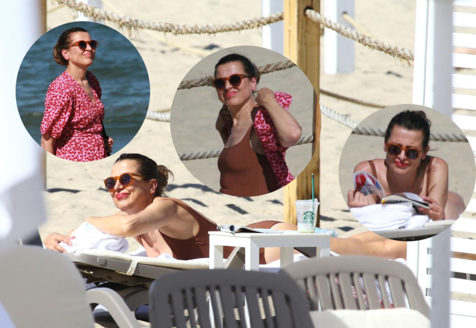 Katarzyna Herman na plaży
