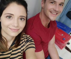 M jak miłość. Iza (Adriana Kalska), Marcin (Mikołaj Roznerski)