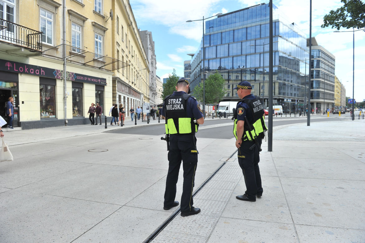 Straż Miejska w Warszawie protestuje