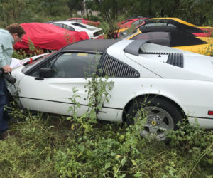 11 klasycznych Ferrari porzuconych w polu