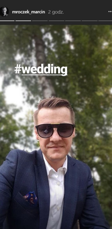 Marcin Mroczek pokazał zdjęcie ze ślubu