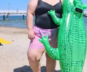 Dominika Gwit na wakacjach z synkiem