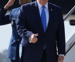 Uzbrojony mężczyzna czekał na Trumpa! Potem incydent ze śmigłowcem