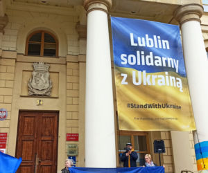 Wspólne śpiewanie Ody do wolności dla Ukrainy