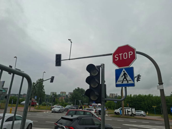 Wypadek na skrzyżowaniu w Starachowicach