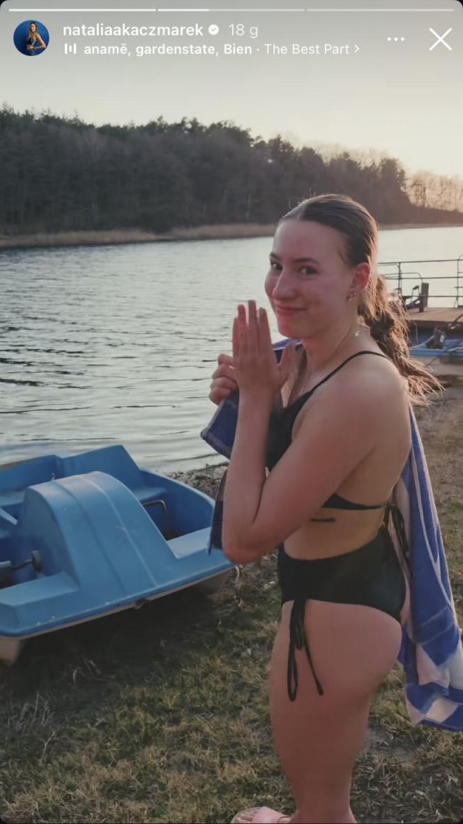 Natalia Bukowiecka w święta morsowała z siostrą