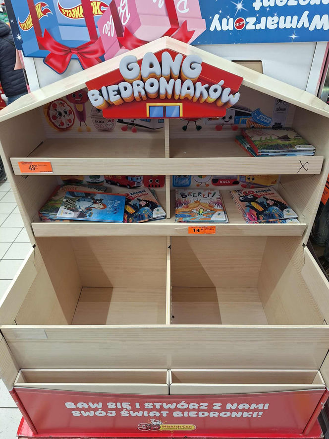 Puste półki po Gangu Biedroniaków