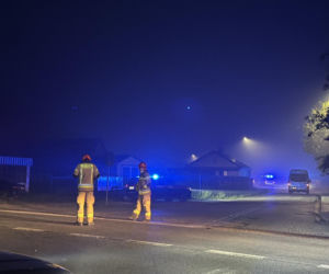 Strażacy walczą z potężnym pożarem na Mazowszu
