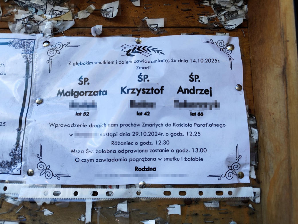 Pogrzeb zamordowanych: Małgorzaty R., Krzysztofa i Andrzeja