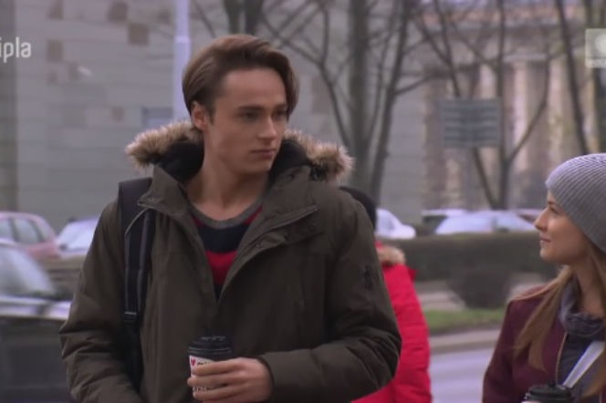 Pierwsza miłość. Krystian (Patryk Pniewski), Marta (Joanna Jarmołowicz)