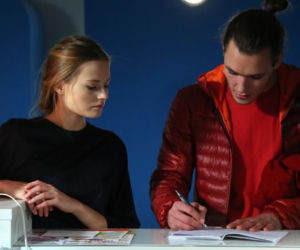 Barwy szczęścia. Julita (Katarzyna Sawczuk), Bartek (Bartosz Gelner)