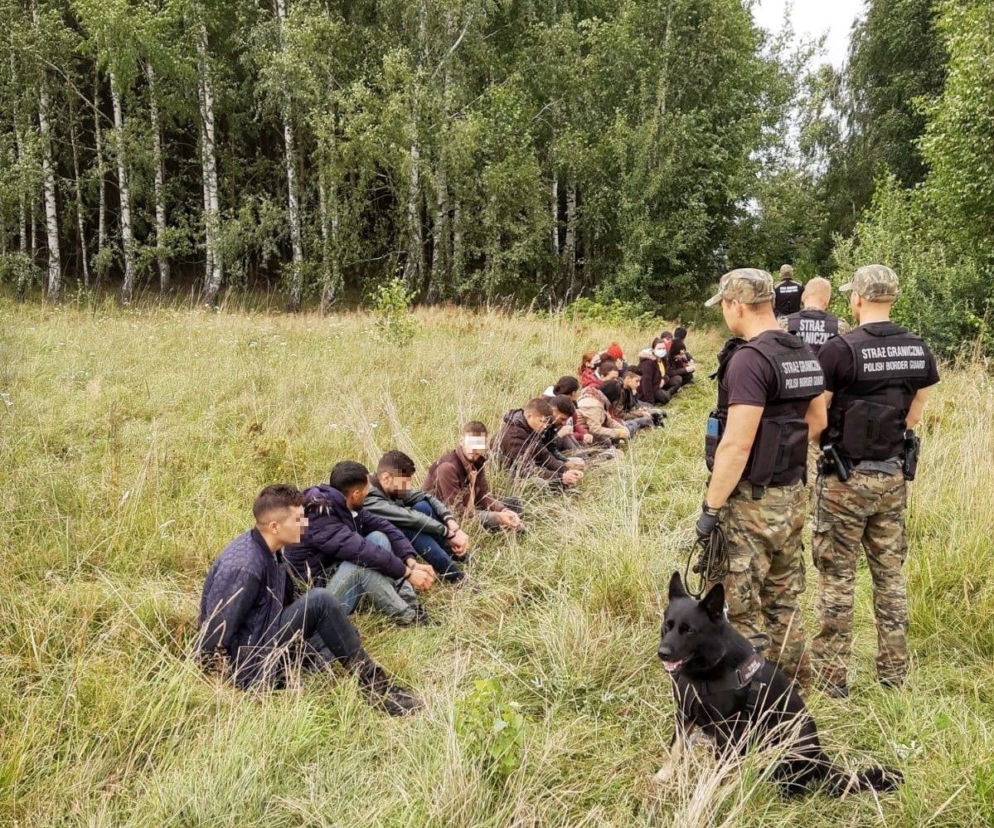 Migranci na polsko-białoruskiej granicy
