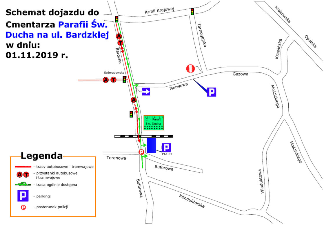 Wszystkich Świętych we Wrocławiu. Jak dojechać  na cmentarze?