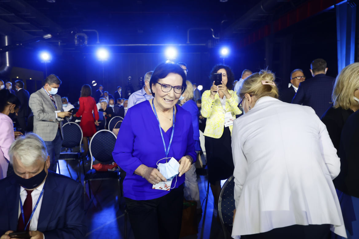 Premier Ewa Kopacz na Konwencji PO 