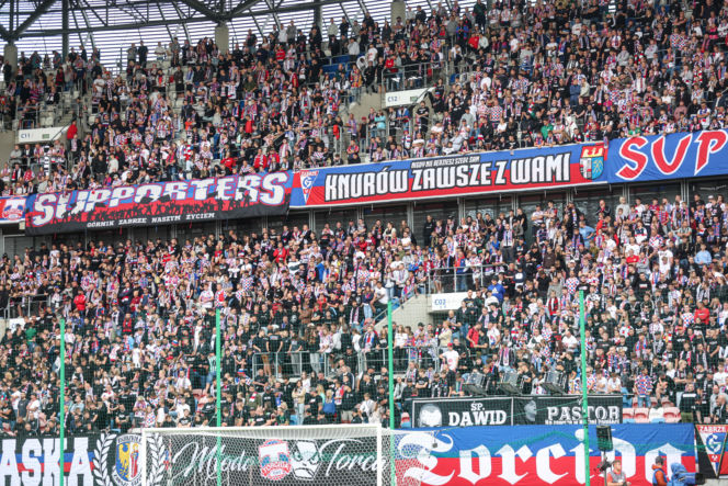 Górnik Zabrze - Lech Poznań: Zdjęcia kibiców i zawodników z meczu 8. kolejki PKO BP Ekstraklasy