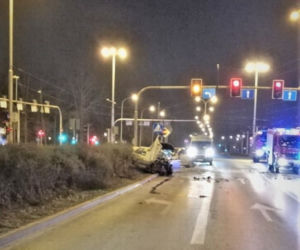 Pijany 24-letni Ukrainiec w BMW spowodował wypadek 
