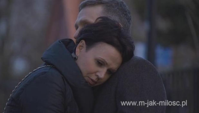 M jak miłość odc. 1073. Marysia (Małgorzata Pieńkowska), Artur (Robert Moskwa)
