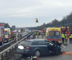 A4 zablokowana po wypadku. Duże utrudnienia w kierunku Tarnowa