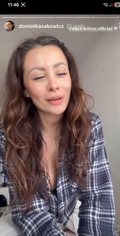 Dominika Sakowicz (Joanna z M jak miłość) - prywatnie na Instagramie