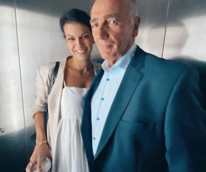 M jak miłość na planie. Jerzy Argasiński (Karol Strasburger), Patrycja (Alżbeta Lenska)