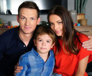 Barwy szczęścia. Kasia (Katarzyna Glinka), Łukasz (Michał Rolnicki), Ksawery (Bartosz Gruchot)