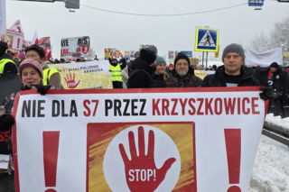 Blokada zakopianki i protesty przeciwko S7. Mieszkańcy są zdesperowani, chodzi o setki domów