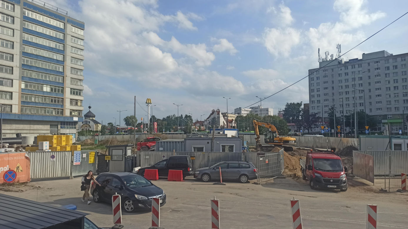 Dworzec Główny - postępy przy budowie