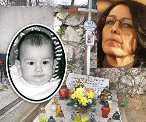 Beata Cieślik - tylko matka Bartka odwiedza grób Madzi